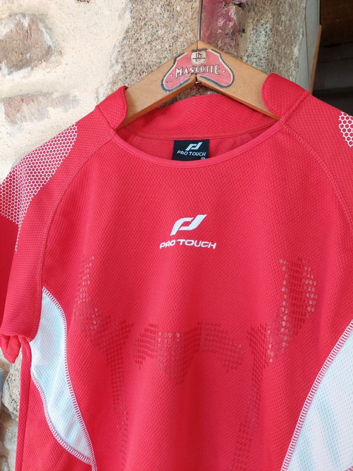 Maillot de foot rouge Protouch taille S - photo numéro 2