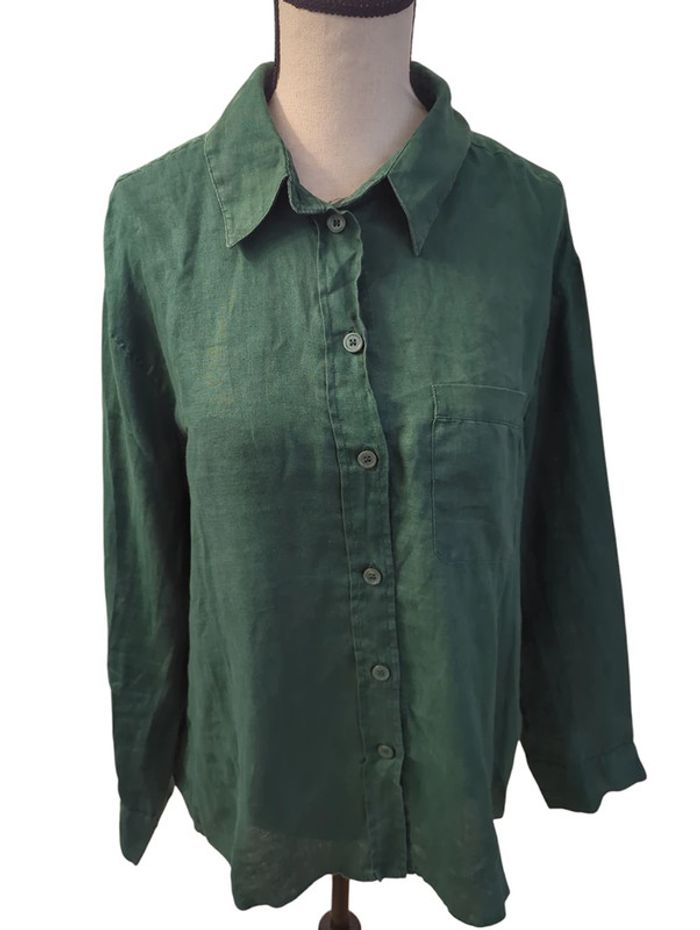 chemise verte Zara taille S
