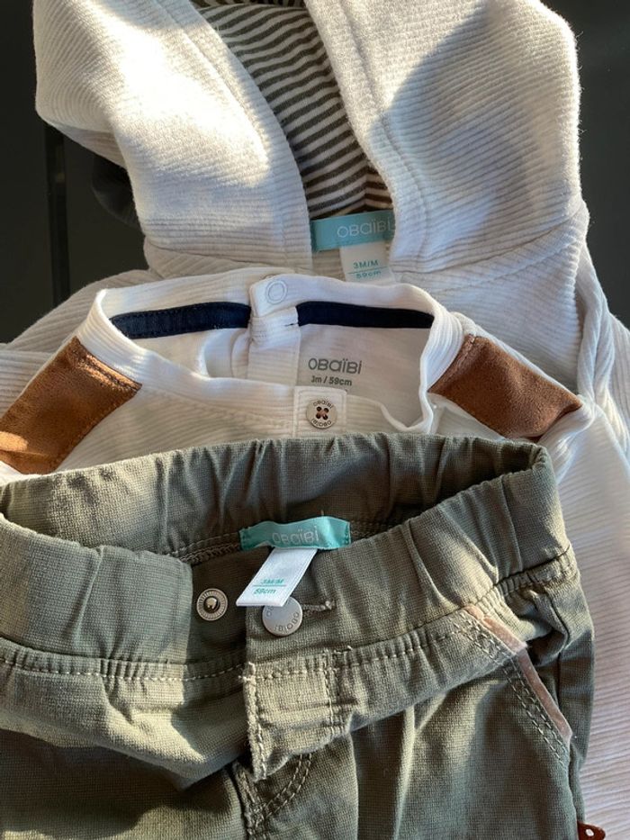 Ensemble garçon 3 mois obaibi - photo numéro 3