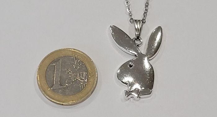 collier lapin playboy argenté - photo numéro 3