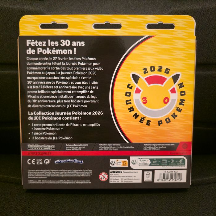 Pokemon Coffret Tripack Collection Journée Pokémon 2026 30 ans (2 ME2/ 1 ME1) - photo numéro 2