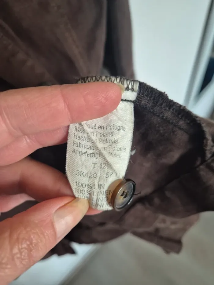 chemise 100% lin Caroll taille 42 - photo numéro 5
