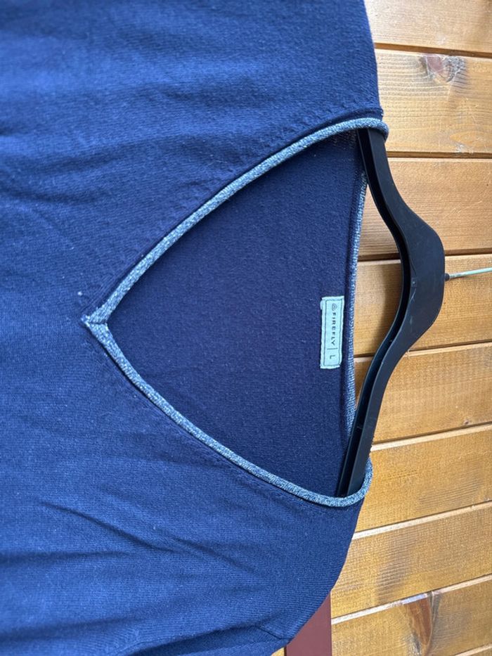 T-shirt à manches longues bleu marine - photo numéro 2