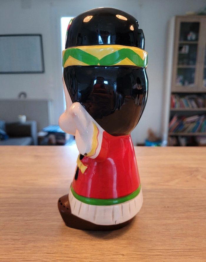 Vends tirelire années 60 indienne et son bebe (un peu plus de 20cm de haut) - photo numéro 4