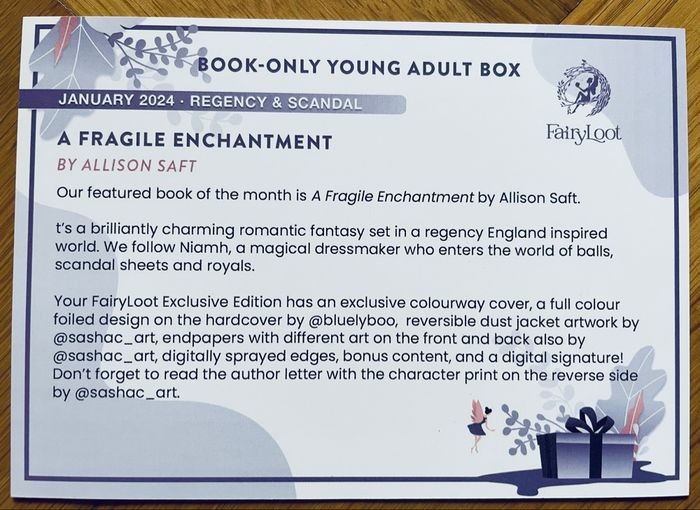 Fairyloot Exclusive Edition Signed A Fragile Enchantment Allison Saft - photo numéro 8