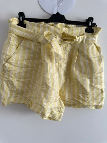 Short jaune et blanc Clockhouse T42 XL