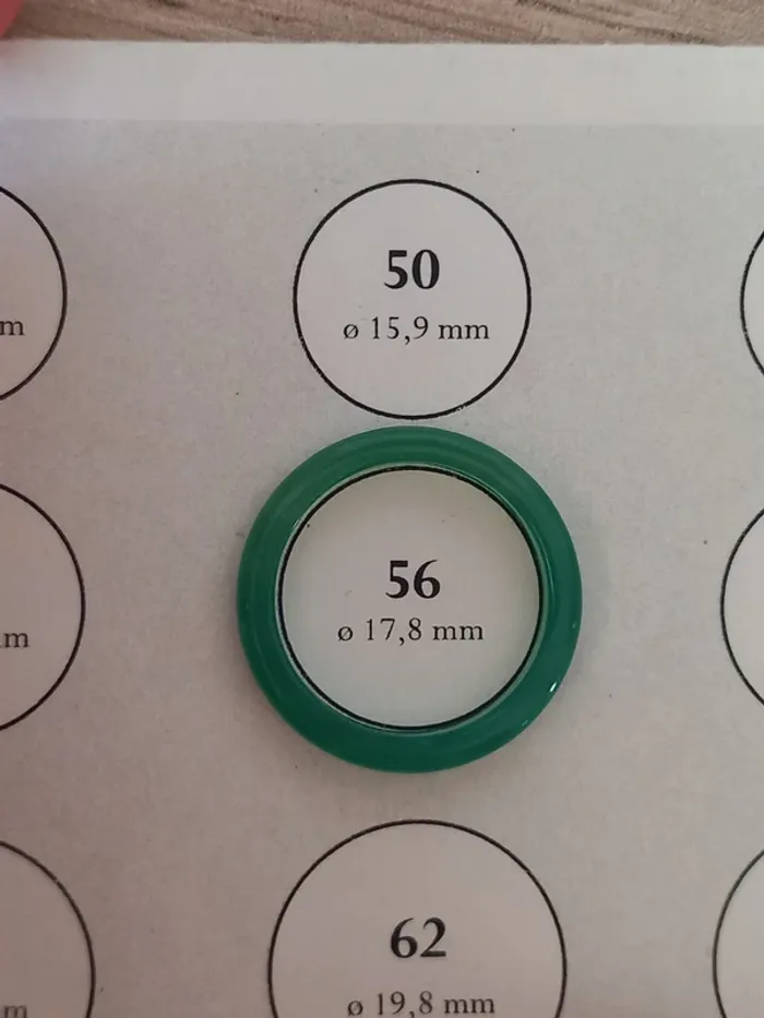 Bague en Agate verte taille 56 - photo numéro 5