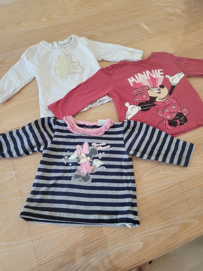 3 pulls manches longues disney