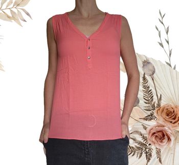 Blouse asymétrique rose corail Etam 36