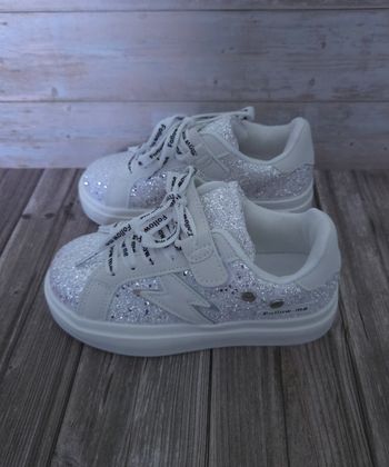Baskets Scintillantes à Paillettes & Scratchs - Taille 29 - Neuves