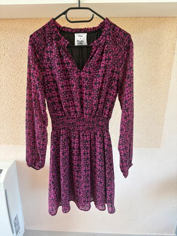 Robe Cache Cache taille 36 rose et noire