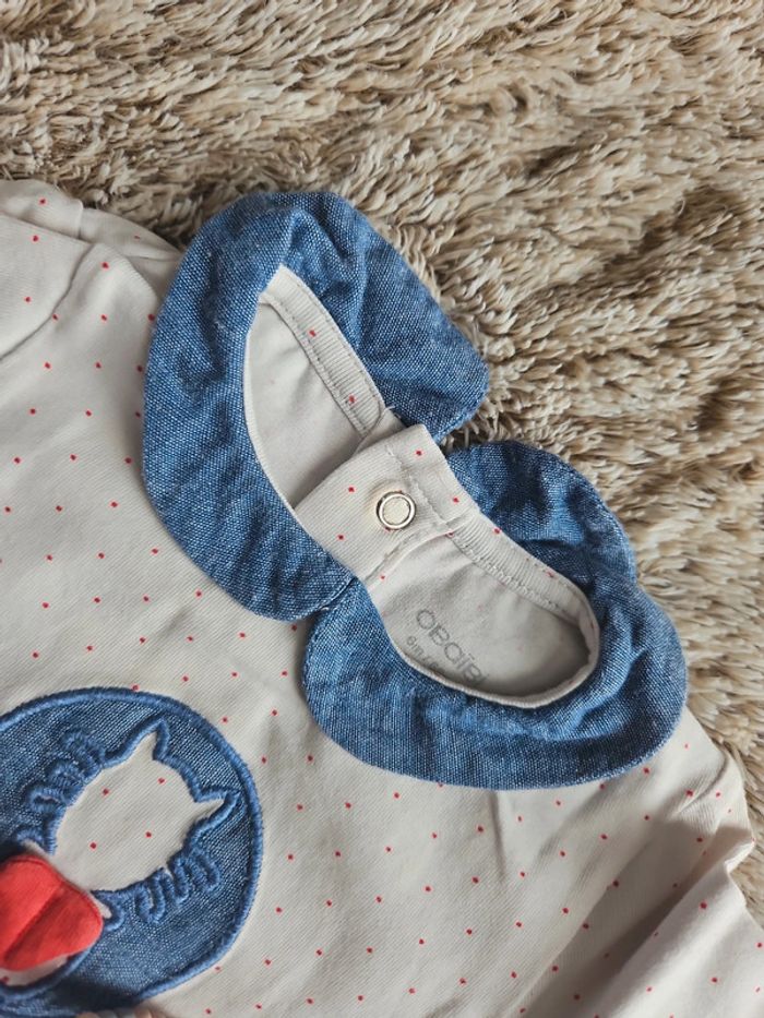 Lot tee-shirts manches longues fille 6 mois - photo numéro 5