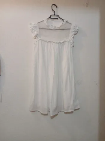 Petite robe blanche doublée " shein" taille s