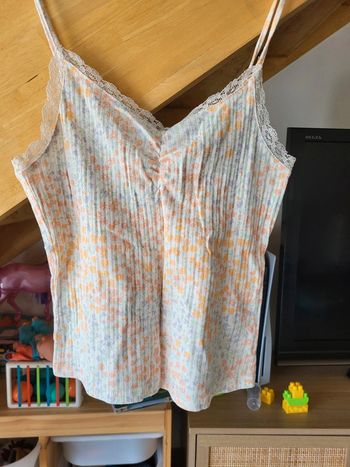 Débardeur top floral taille M petits prix