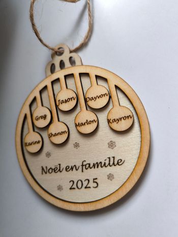 Boule noël personnalisé