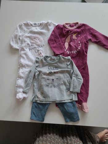 Lot grenouillères 9 mois