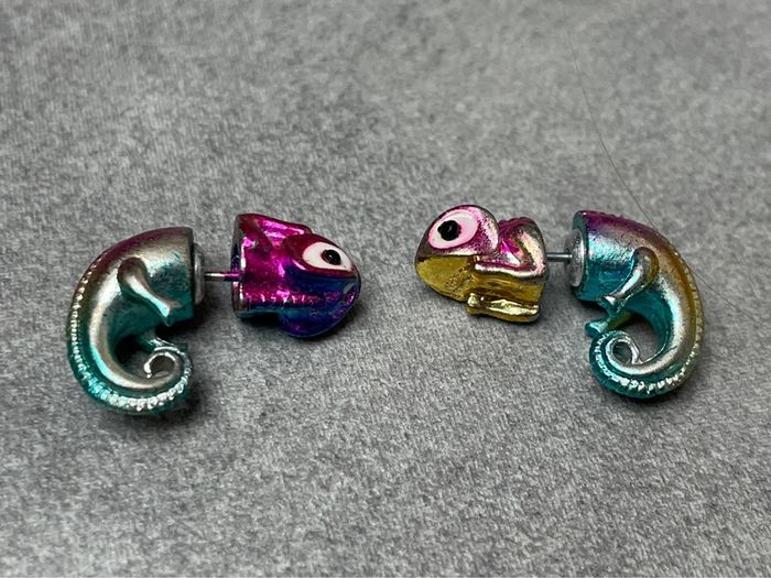 Boucles d’oreille cameleon