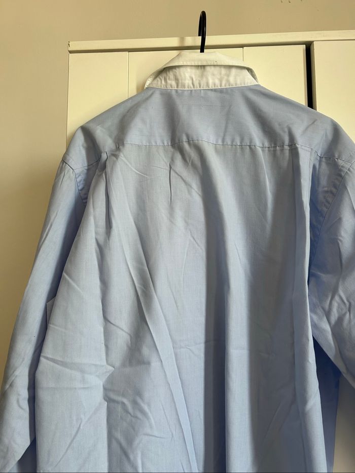 Chemise bleu unie Homme Attore Taille XL - photo numéro 8