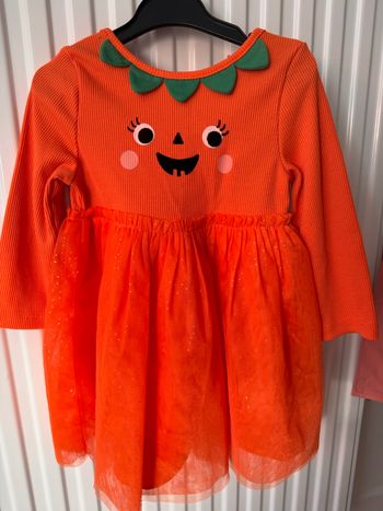 Robe orange Primark 9-12 mois