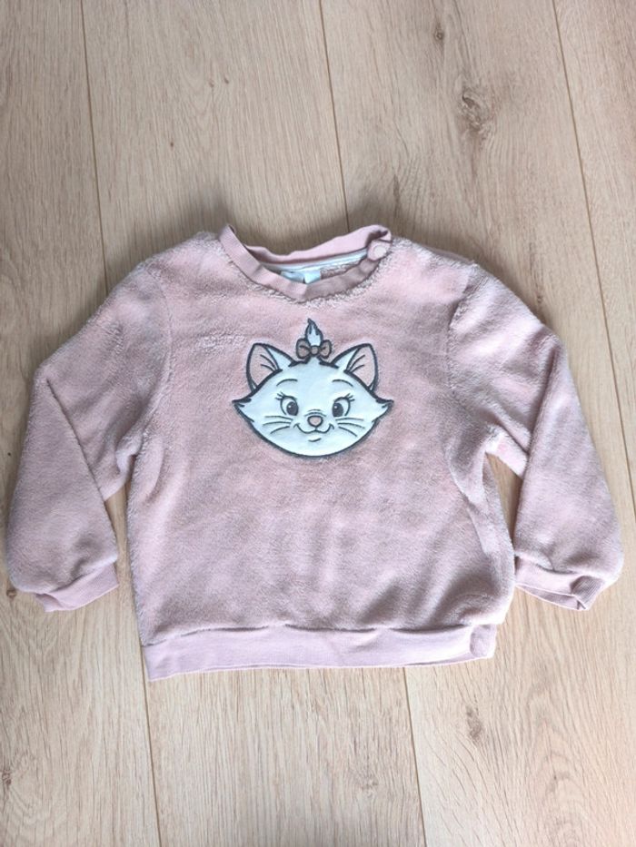 Pull fille doux Disney Orchestra Marie des Aristochats - 18 mois 81cm