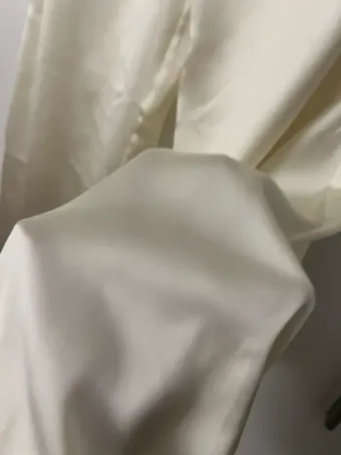 Pantalon satiné large fluide crème LPB - photo numéro 4