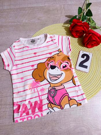 12 C T-shirt La Pat’ Patrouille / Paw Patrol 2 ans – excellent état 