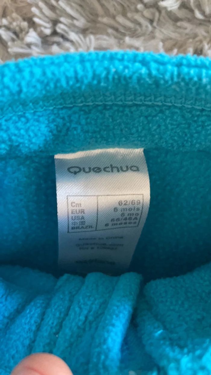 Lot de 1 pull + 1 gilet polaire Quechua 6 mois - photo numéro 2