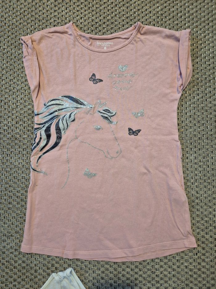 Lot de 4 Tshirts mc fille - 8 ans - photo numéro 6