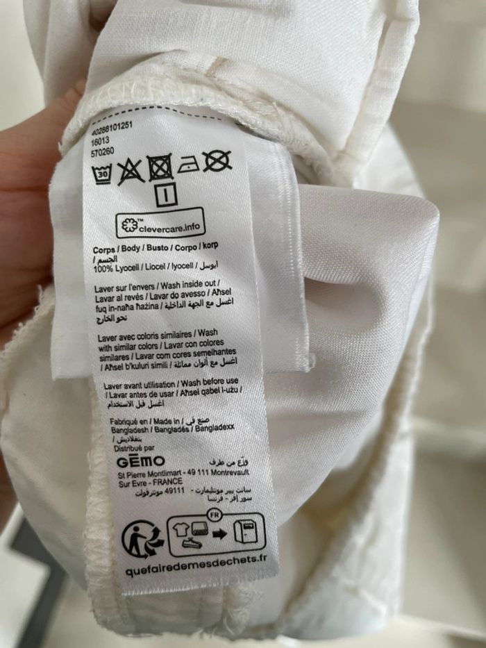 Pantalon blanc lyocell taille 36 - photo numéro 5