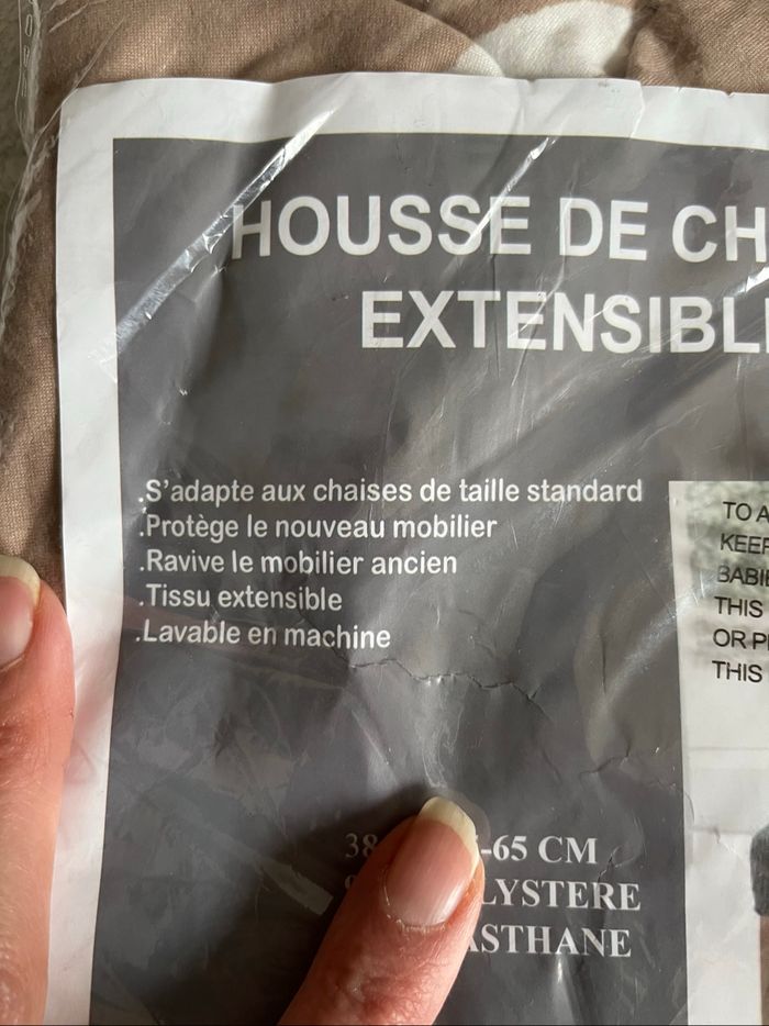 Housse de chaise extensible Neuf - photo numéro 3