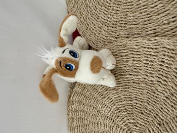 Doudou chien blanc marron qui aboie GIPSY