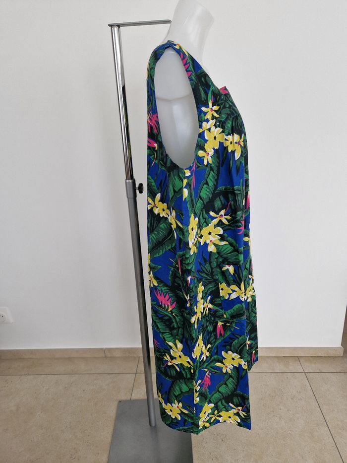 Robe bleue à motif fleurie Charmance - photo numéro 6