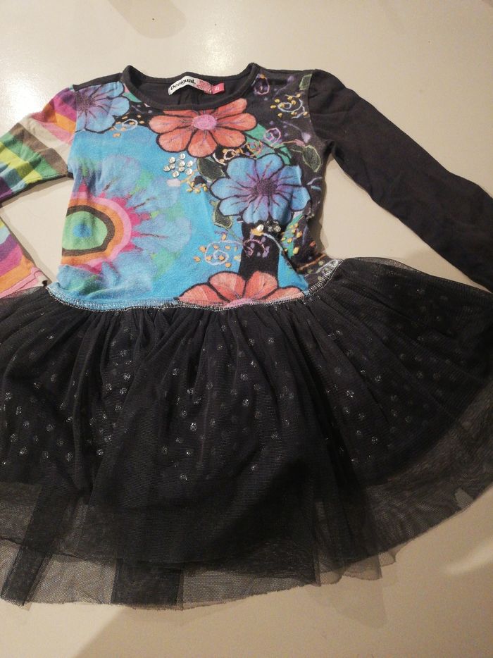 Robe manche longue fille 4 ans desigual