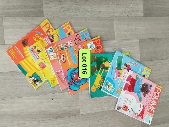 Lot de 7 magazines Pomme d’Api année 2018 L016  7582673929