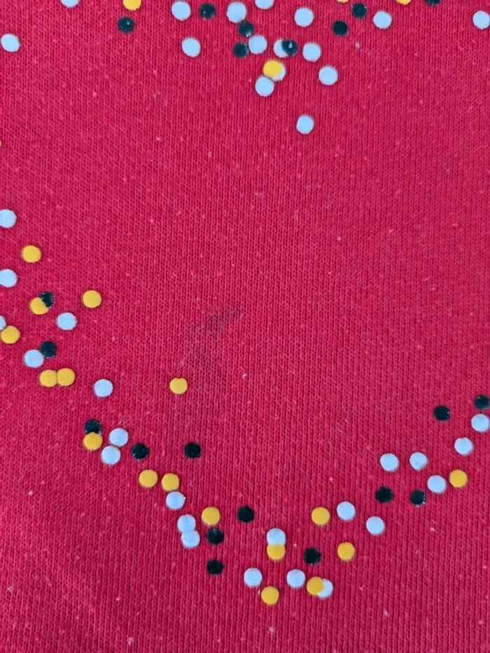 Robe rouge Cœur Inextenso - 6 ans (Tachée feutre / Idéal activités 🎨) - photo numéro 5