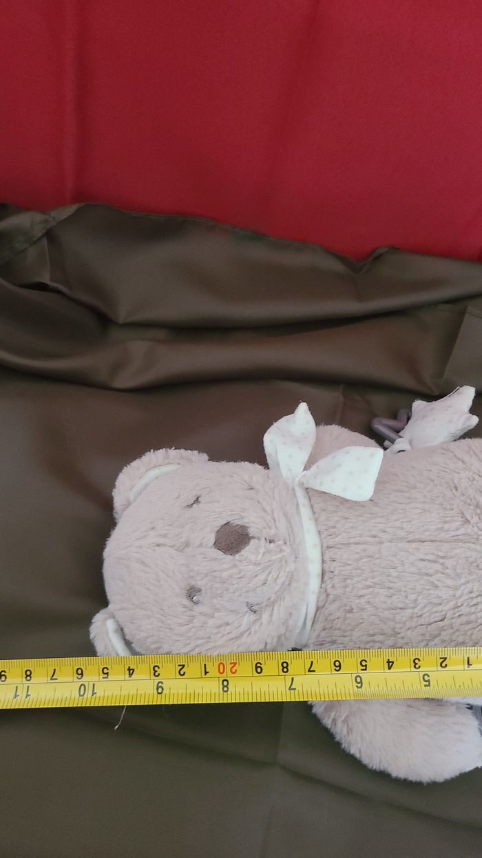 Pommette Peluche d'activité ours beige blanc étoile - photo numéro 4