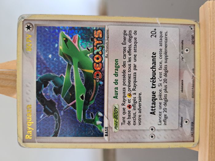 Rayquaza 22/107 holo reverse stamp - pokémon ex deoxys FR