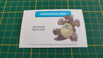 Professeur Chen Reculez de trois cases pièce jeu de société Monopoly Pokémon édition de Kanto #C43