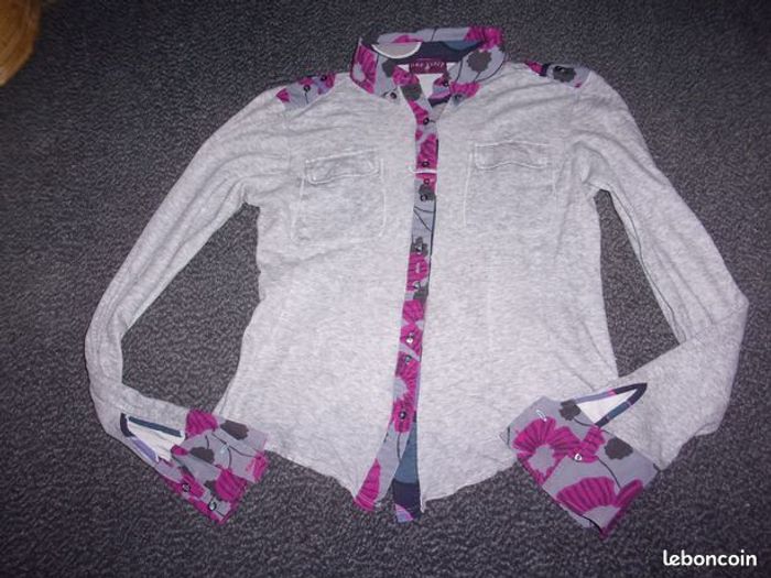 Tee shirt chemise ONE STEP multicolore taille M TBE