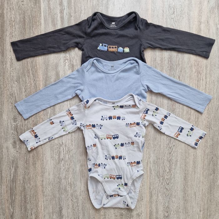 Lots 3 body manches longues 86cm H&M