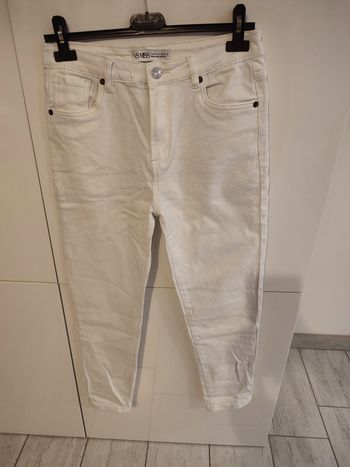 Jean blanc femme 