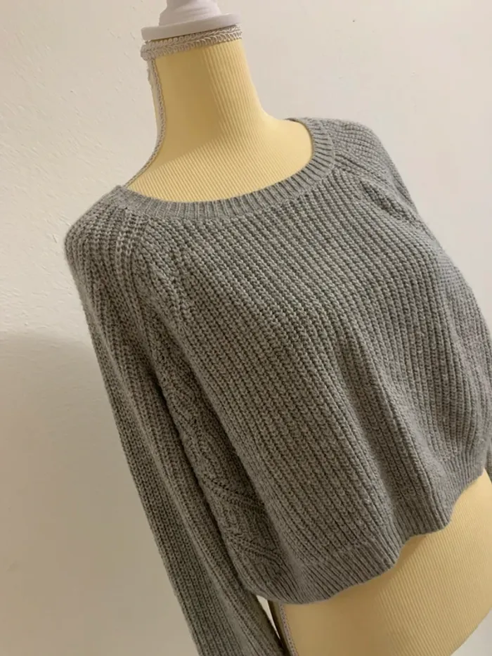 Pull court gris – Topshop – Taille 44 - photo numéro 2