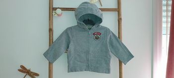 Sweat/Veste zippé à Capuche Du Pareil Au Même excellent état taille 18 mois