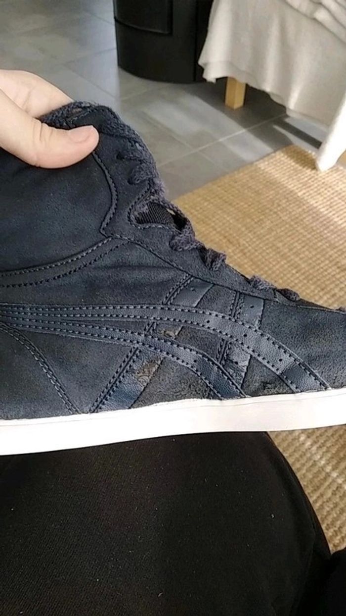 Baskets montantes asics bleu marine - photo numéro 11