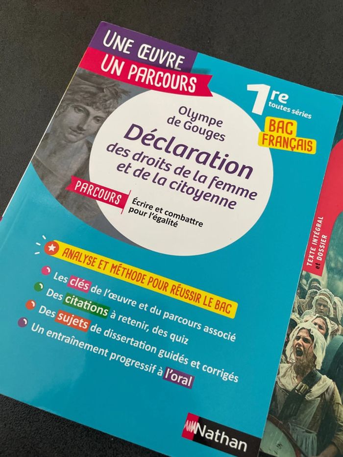 Olympe de gouge déclaration des droits de la femme et de la citoyenne livre analyse lycée bac - photo numéro 3