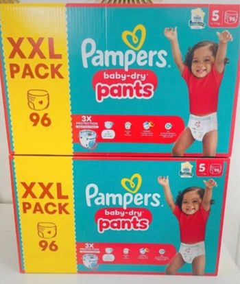 2 cartons xxl Pampers pants taille 5