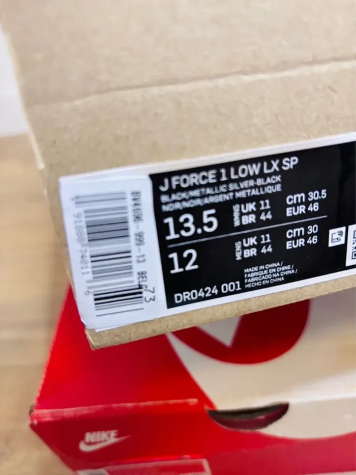Nike Air Force 1 Jacquemus J Force 1 Low LX SP Black Taille 46 - photo numéro 8