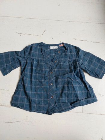 Blouse à carreaux Mango Taille 9-12 mois