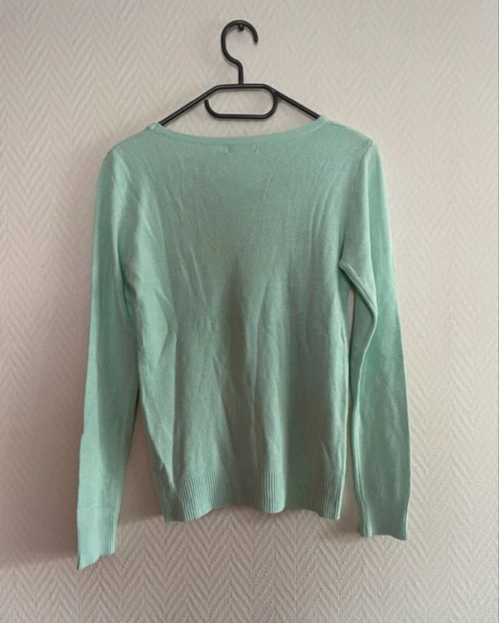 Jolie petit pull vert femme 36S