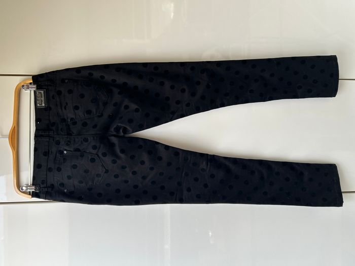 Pantalon noir à pois noirs Zac & Zoe - Taille XL - photo numéro 3